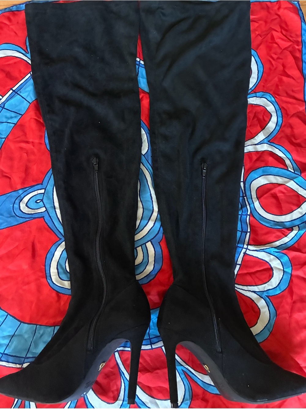 Thalia Sodi Black Over-the-Knee Stiletto Boots